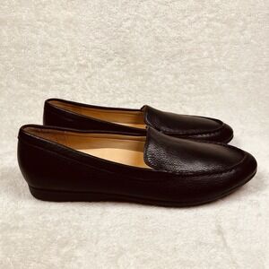 Dansko Lorri Loafer Womens Sz 41 | 10 Black Leather Flat Slipon Comfort Orthotic